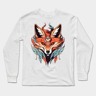 Neo Traditional Fox Long Sleeve T-Shirt